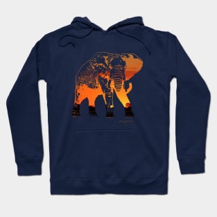 Sunset Elephant Hoodie